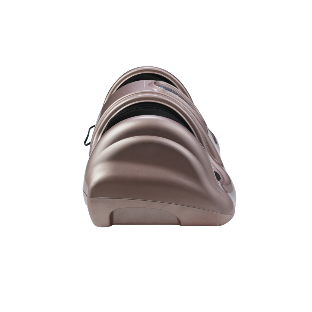Side view of the rose gold foot massager shell
