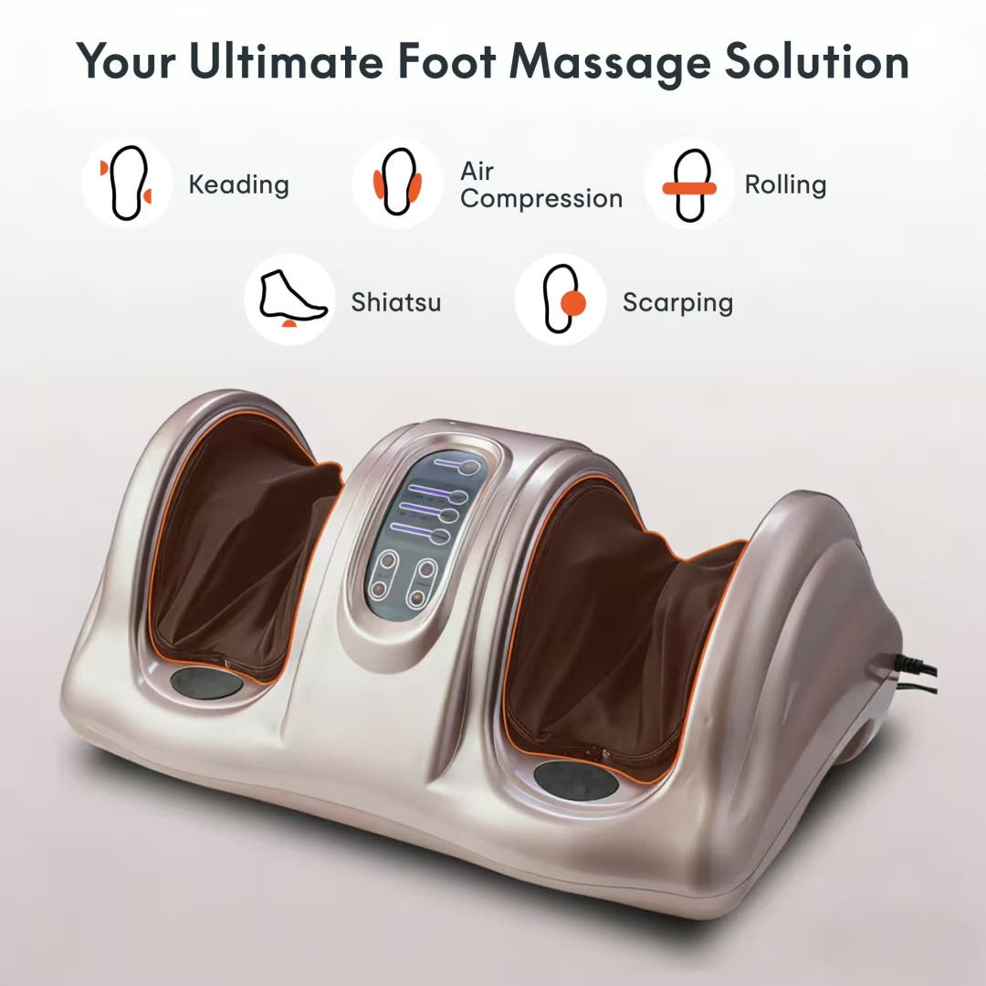 Electric foot massager rose gold ABS shell durable design