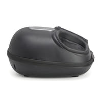 Electric foot massager side view showing the shell shape