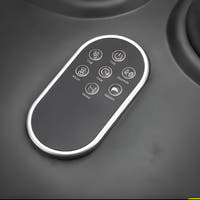 Electric foot massager control panel with mode and timer buttons