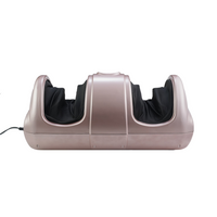 Back view of the rose gold foot massager with power cord