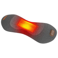 Back massager pillow with heating zone glowing