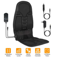Car seat massager cushion with controller, car charger and home adapter