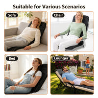 Full Body Massage Mat with Heat – Foldable Vibrating Massage Pad with 10 Motors, 9 Modes and Timer for Home and Car, Black