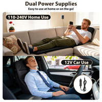Full Body Massage Mat with Heat – Foldable Vibrating Massage Pad with 10 Motors, 9 Modes and Timer for Home and Car, Black
